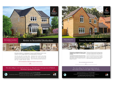 Harron Homes Press Advertising advertising graphic design print