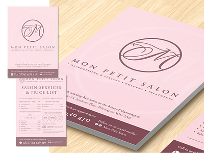 Mon Petit Salon Promotional Flyer flyer design graphic design print management