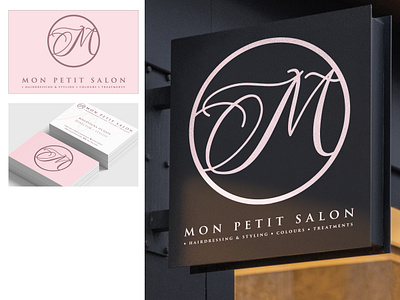 Mon Petit Salon. Logo Design brand identity logo design