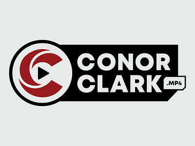Conor Clark .MP4 Logo branding content creator design digital creator graphic design identity illustration logo mark productions video videography