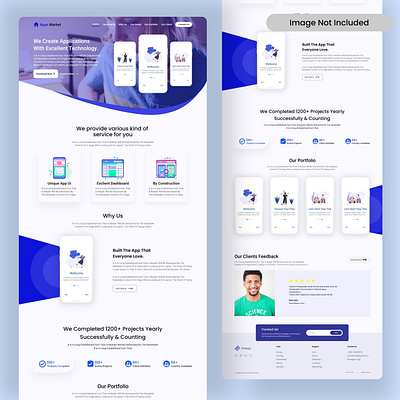 Technology Website Design ui