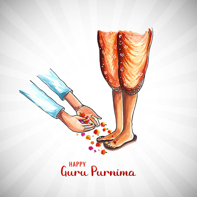 Happy Guru Purnima graphic design ui