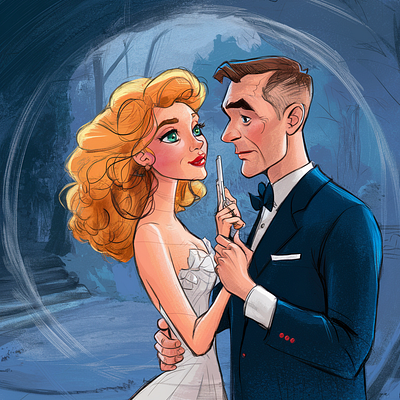 James Bond Fan Art - James Bond Digital Illustrations 007 fan art illustration james bond movie art