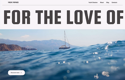YACHT.PAPHOS - yacht charter booking platform branding landing page platform ui uiux webdesign