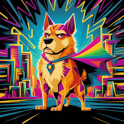 Dog Digital Art - Adorable Dog Digital Illustrations animal art dog dogs fan art