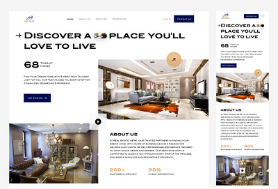 Real Estate Responsive Website branding creative website design design graphic design house website landing page design luxury home website luxury real estate website luxury website minimal website real estate ui real estate website responsive website ui ui design