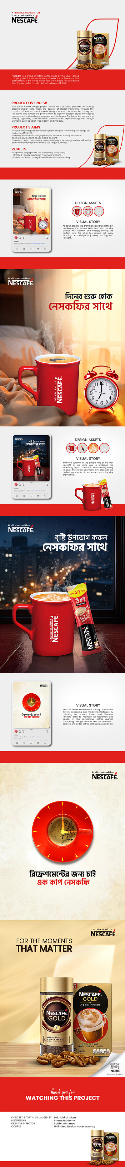 Nescafe - Creative Social Media Ads by Jahirul Islam on Dribbble