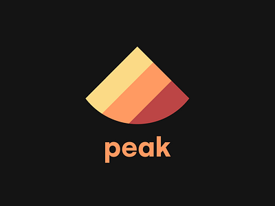 Peak Realty Client Concepts brand design clean identity logo mark retro