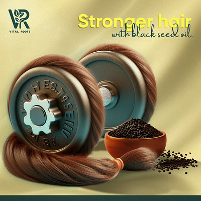 A creative design of a weight dumbbell with hair. 3d designs ads advertising campaign contemporary art creative design creative hair ads creative hair idea creative social media design designs dumbbell facebook designs hair care hair care routine hair strands inspiration inspirational manipulation workout
