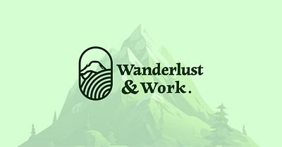 Wanderlust and Work . design graphic design illustration inspiro logo logo inspiration minimalistic logo vector