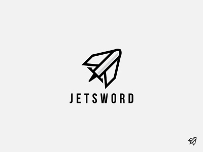 Jet Sword airplane brand branding design identity jet logo logo design logodesign logotype mark minimal simple sword