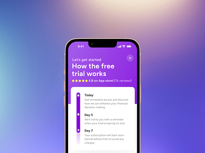 Start Free Trial UI | How it works UI | iOS Design app store design ios minimal ui minimalistic mobile mobile application mvp ui uiux