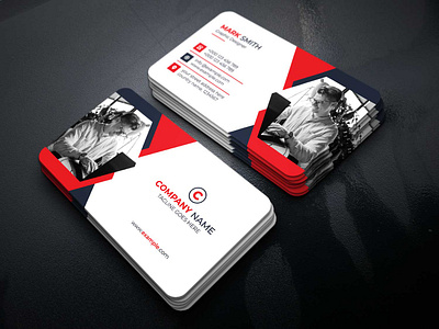 Modern Business Card Design brand identity branding business card corporate flyer graphic design illustrator visiting card design