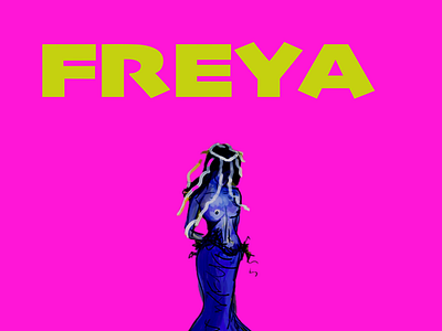 Rivers Daughter Freya 2D Animation 3d after effects animate animation branding freedom graphic design logo motion graphics pink purple animation spring summer ui