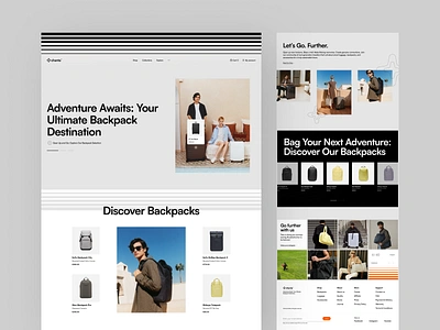 Chanta™ Backpack Store branding design ecommerce ecommerce ui ecommerce web design illustration inspiration logo online store shipify theme shop shop online store store ui ui ui design ux ux design web webflow