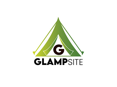 Glampsite logo branding logo