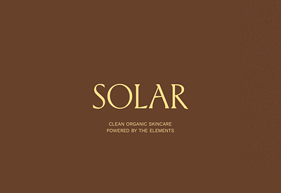 SOLAR branding graphic design logo visual identity wordmark