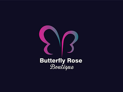 Butterfly Rose Logo logo