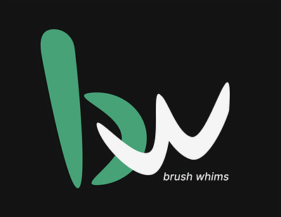 brush whims animation branding design graphic design logo ui visual identity