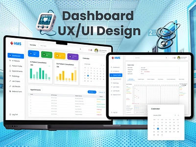 Hospital Management System UI design admin panel app app design branding crm dashboard dashboard design design graphic design illustration ui user flow user persona user research ux uxui web app webdesign website design