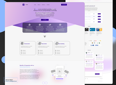 Venus is an IT Company which provides web services adobe branding figma flat graphic host it js landing logo next plugin product react tech typography ui ux wireframe wordpress