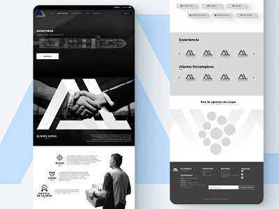 Website comercio graphic design logistic ui ux