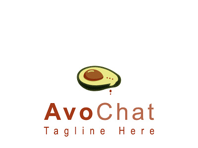AvoChat Brand Logo Design avocado avochat brand logo design branding chatmessage icon graphic design logo logo design motion graphics ui