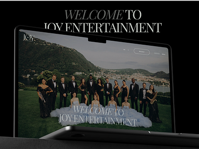 JOY Entertainment / Creative Site 001 events fashion graphic design illustration site typography website