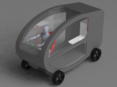 EV for Smart Delivery - Futuristic Idea made for start-up 3d 3d printing design graphic design