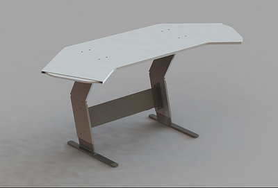 Futuristic automated table design - Gaming and working 3d 3d printing design graphic design