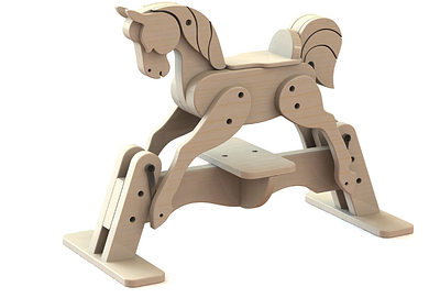Wooden Horse Toy - Design to Manufacture 3d 3d printing design