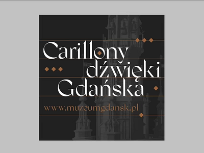 Carillons of Gdansk kinetic branding animation branding kinetic logo motion graphics typography