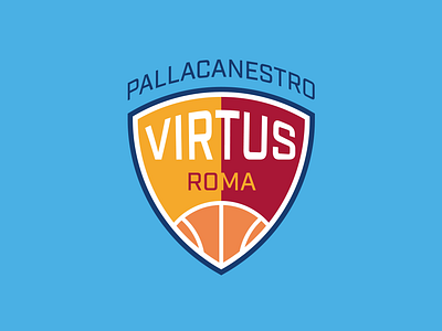 VIRTUS Roma logo rebranding 3.0 basket basketball club rebranding roma roma basket rome rome basket rome basketball shield shield crest shield logo sport crest sport logo virtus virtus roma virtus roma logo