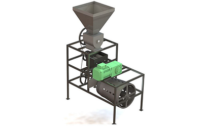 Plastic crusher machine - with all power calculations 3d 3d printing design graphic design