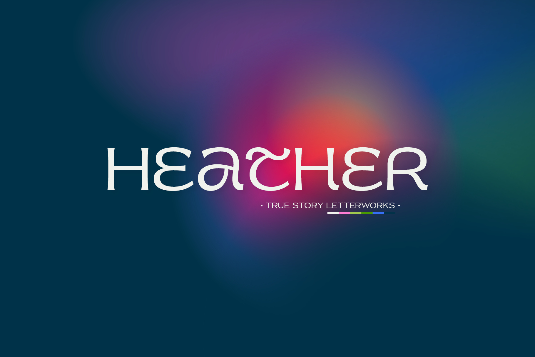 Heather fantasy font graphic design heather letters logo type typeface typography