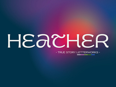 Heather fantasy font graphic design heather letters logo type typeface typography