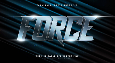 Force 3d editable text style Template glamour