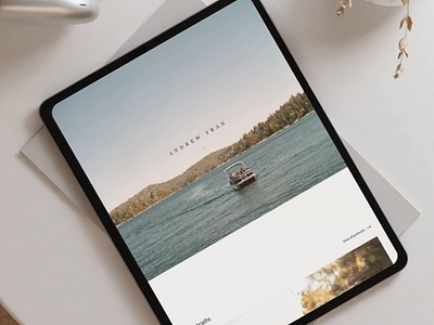 Andrew Tran Photography Portfolio animation branding graphic design motion graphics photography portfolio tablet ui