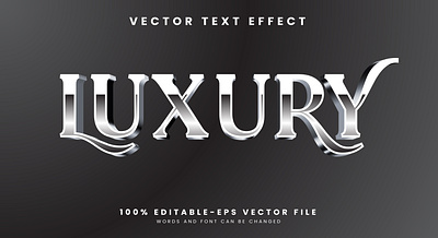 Luxury 3d editable text style Template gold