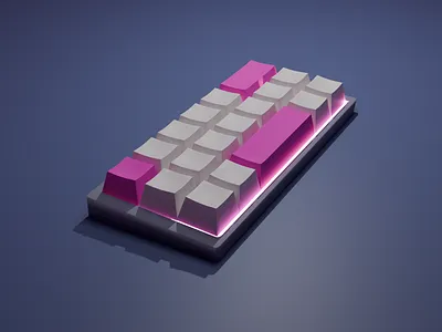 Cute Keyboard 3d room