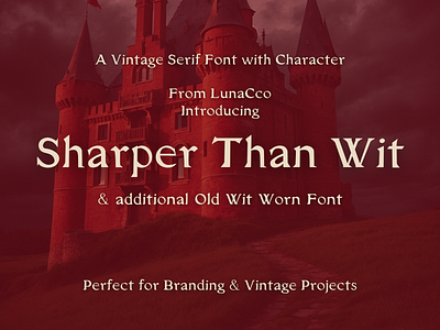 Sharpen Than Wit & Wit Fonts branding font design fonts type face typography