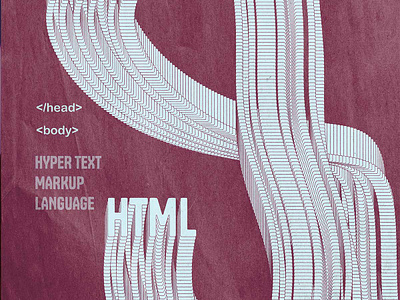 Poster Design for HTML adobe illustrator graphic design html illustration poster design