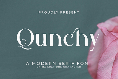 Qunchy - A Modern Serif Font style