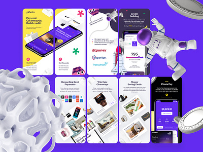 Earn Points on Rent (App Store) 3d animation aplication app app store apple branding coins cosmos design figma finance mobile pay points rent rental rewards ux ui visual design
