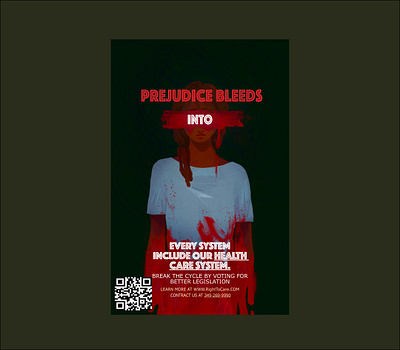 PROJECT 1 "Voices For Change" Poster 1: Prejudice classwork graphic design illustration