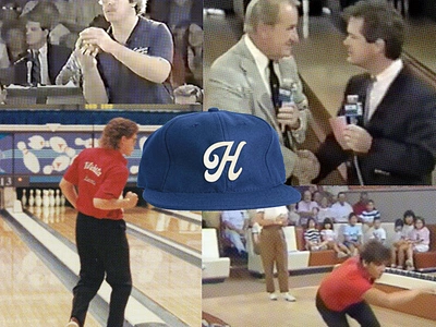 Harvard Lanes: Sneak Peek 1980s 80s 90s boston bowling branding candlepin design graphic design harvard hat logo merch new england retro tv type typography vector vhs