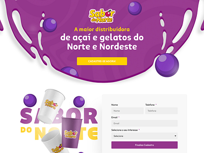 Landing Page by Sabor do Norte graphic design landing page ui ux web design webdesign
