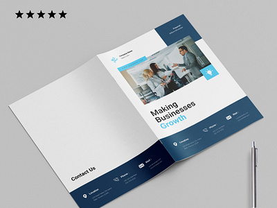 Corporate Business Brochure business business brochure company brochure corporate creative proposal design graphic design layout marketing plan minimal template typography