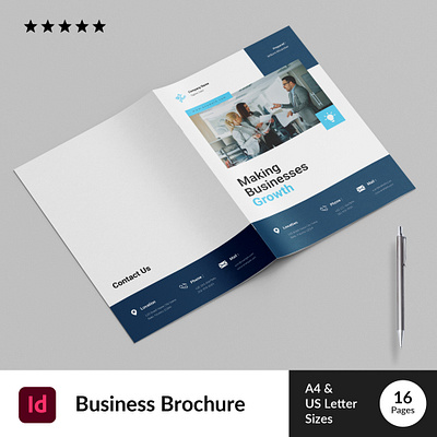 Corporate Business Brochure business business brochure company brochure corporate creative proposal design graphic design layout marketing plan minimal template typography