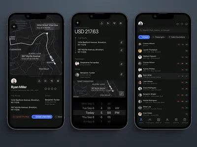 On Demand Rides App app clean figma gps interaction ios logistcis mobile mobile app modern on demand on demand rides product design rides taxi transportation transportation app uber ui ux